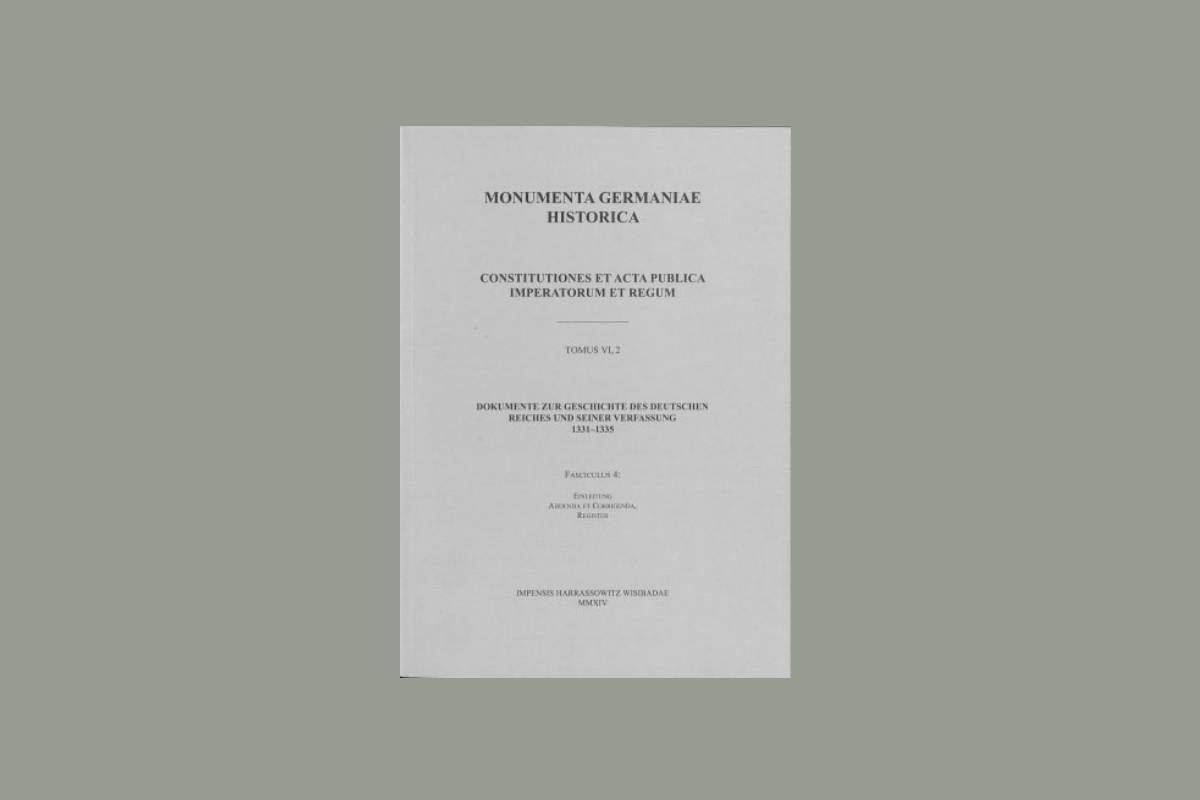 Dokumente zur Geschichte des deutschen Reiches und seiner Verfassung: 1331-1335 (Register)