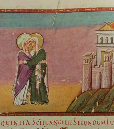 Codex Egberti, Maria und Elisabeth. Foto: MGH/Rommel