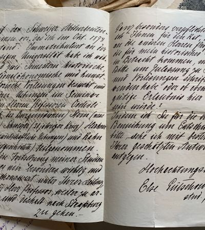 Letter from Else Gütschow to Harry Bresslau, Inner pages. MGH-Archiv B 700,2